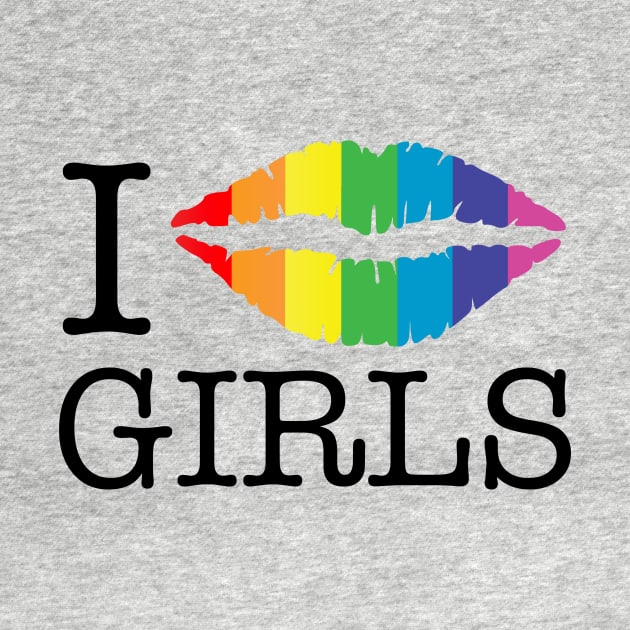 i kiss girls rainbow lips by chromatosis